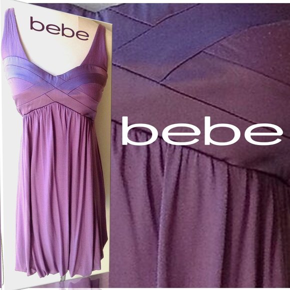 bebe Dresses & Skirts - BEBE Sweet Lilac Bubble Dress  |  XSMALL